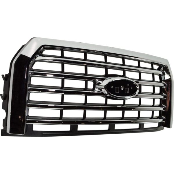 Grille Ford F150 2015-2017 Chrome 5 Bar Style Without Camera , FO1200582 - Image 3