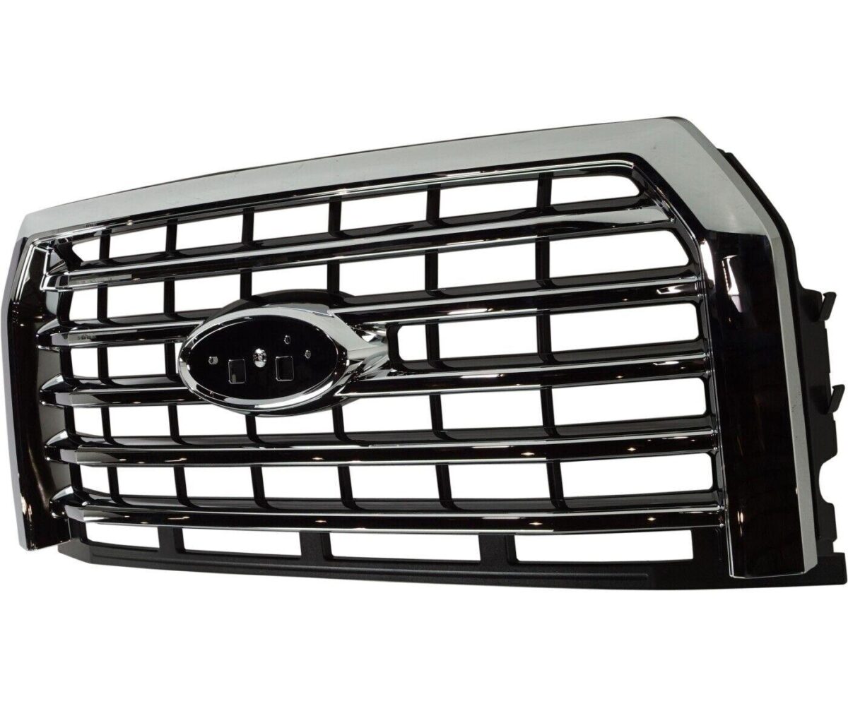 Grille Ford F150 2015-2017 Chrome 5 Bar Style Without Camera , FO1200582