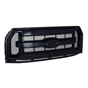Grille Ford F150 2015-2017 Black 3 Bar Style With Black Mesh , FO1200583