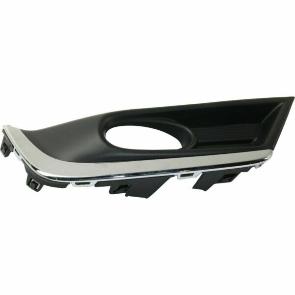 Fog Lamp Bezel Front Passenger Side Honda Crv 2017-2019 Black With Chrome Trim , HO1039135 - Image 4