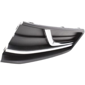 Fog Lamp Cover Front Driver Side Volkswagen Passat 2016-2019 With Chrome Moulding , VW1038145
