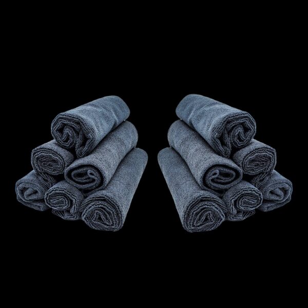 Black Trimless Microfiber Towels - Image 3