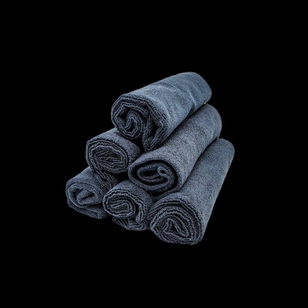 Black Trimless Microfiber Towels - Image 2