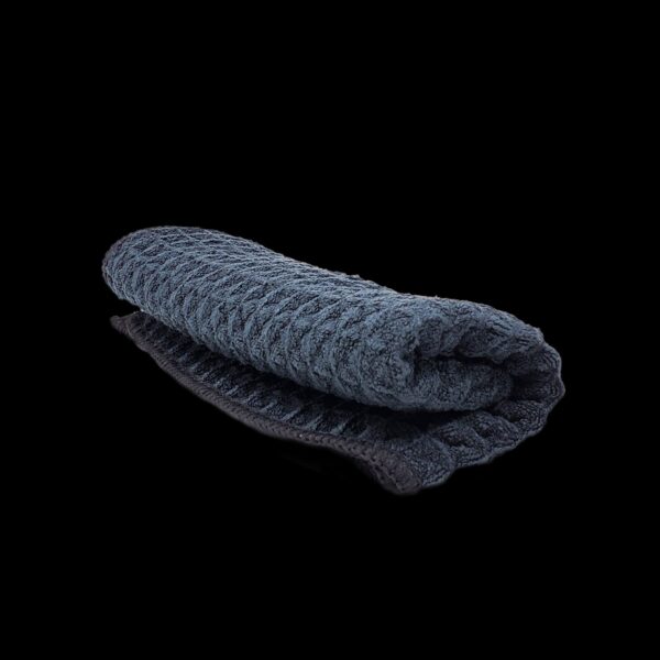 Black Waffle Window Towels