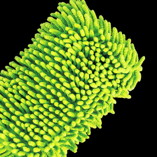 Green Microfiber Wash Mitt - Image 2