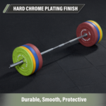 Major Fitness Heritage Series 1500lb Olympic Power Bar - Silver