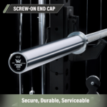 Major Fitness Heritage Series 1500lb Olympic Power Bar - Silver