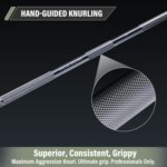 Major Fitness Heritage Series 1500lb Olympic Power Bar - Silver