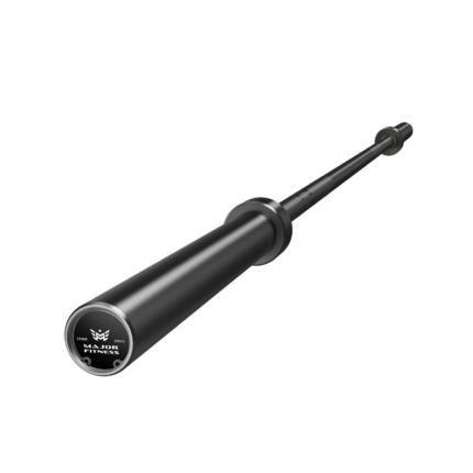 Major Fitness 7ft 20kg Olympic Barbell Home Gym Bar - Black