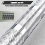 Major Fitness 7ft 20kg Olympic Barbell Home Gym Bar - Silver