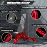 Major Fitness PLT01 Adjustable Weight Bench 1300lb Capacity - Red
